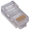 best price network transparent Crystal rj45 connector, amp rj45 plug connector cat6 23awg